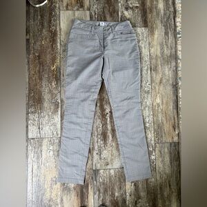 2 for $30 sale: Daily sports small print gray plaid full length golf pants - 8